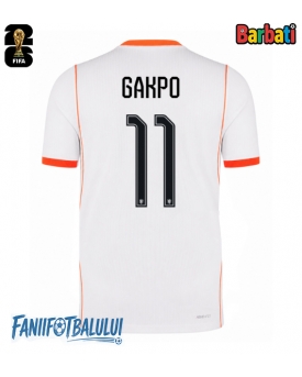 Țările de Jos Cody Gakpo #11 Tricou Fotbal Replică Mondial 2026 Barbati Deplasare